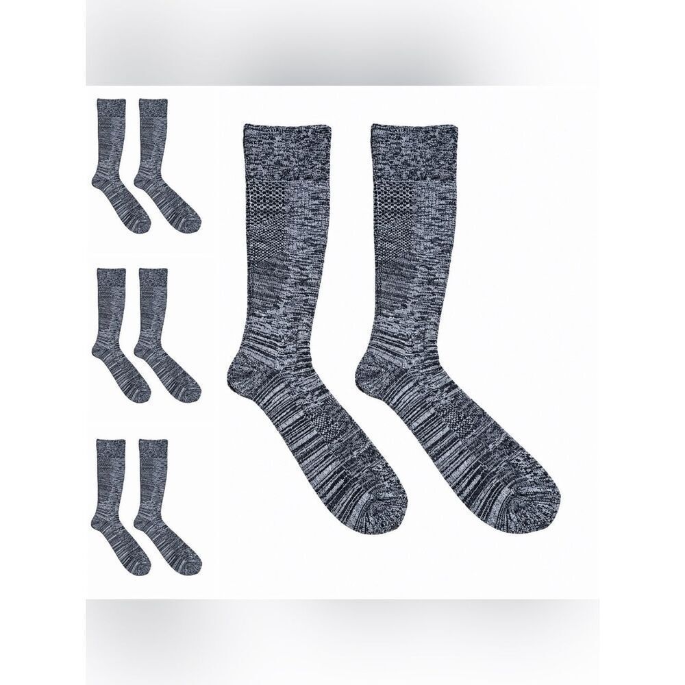 TOMMIE COPPER 4 Pair Compression Over-the-Calf Socks Heathered Gray Medium NWOT